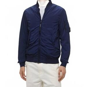NEW C.P. COMPANY outerwear short jacket in medieval blue